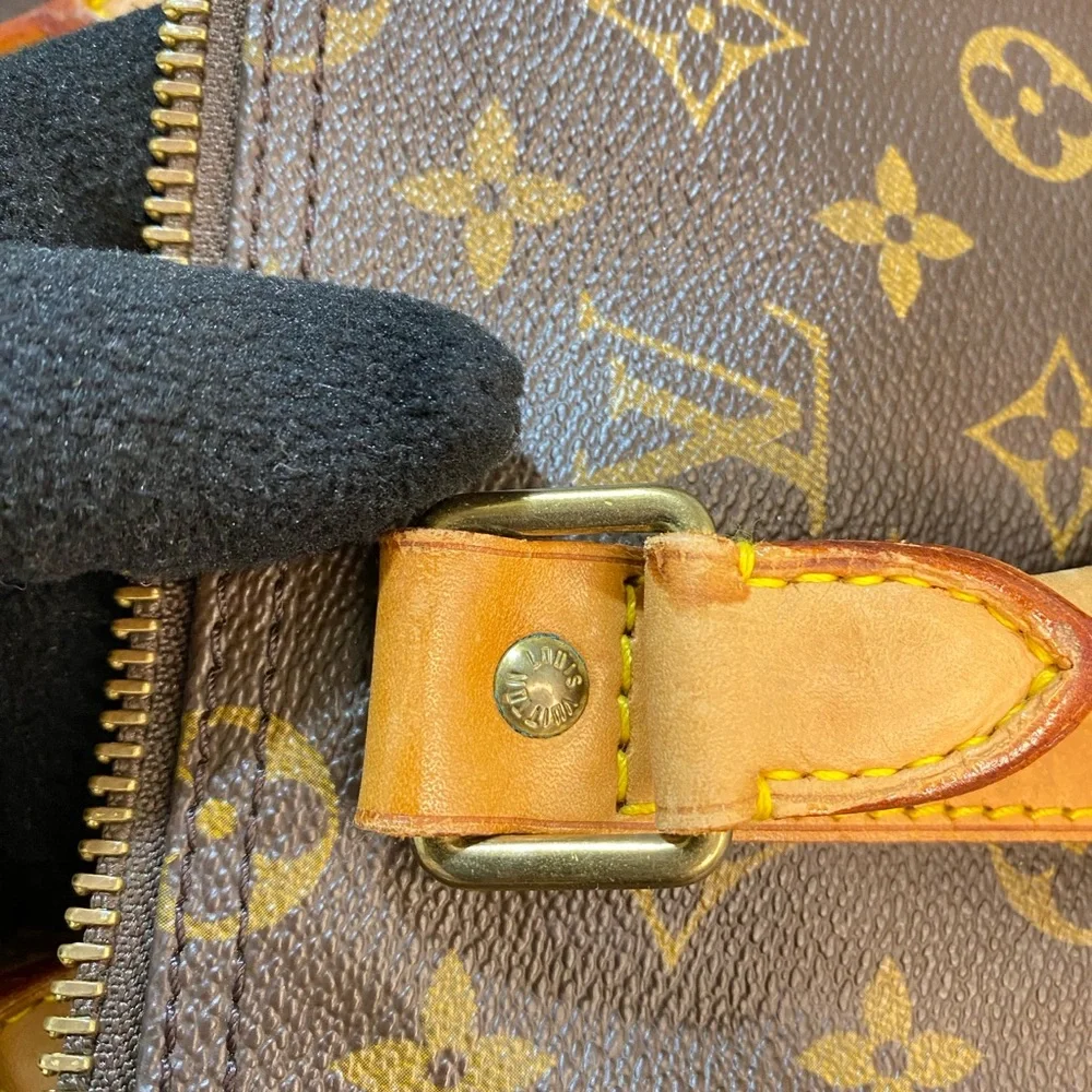 LV Monogram Keepal 50 with lock & key - Picture 3 of 8